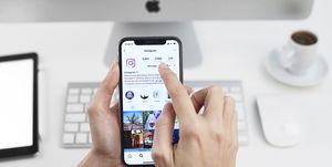 Aplicación de Instagram para Apple iPhone X elle