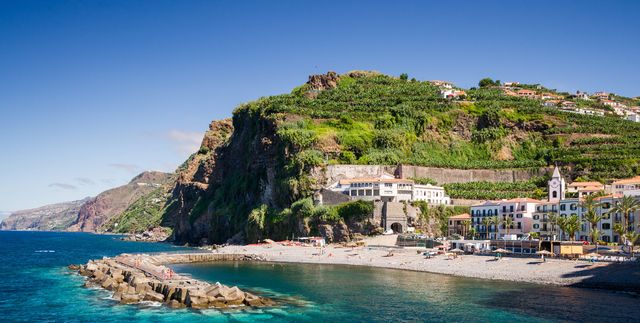 Costa de Funchal en Madeira, Portugal
