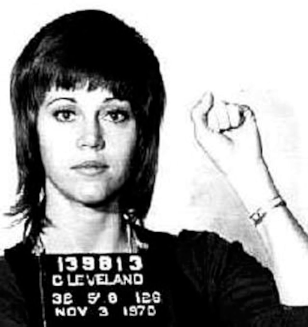 Jane Fonda foto ficha policial