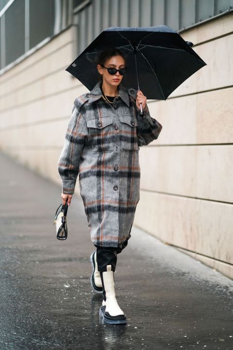 Denso Arashigaoka Plasticidad 35 looks para vestir en un día de lluvia según las expertas