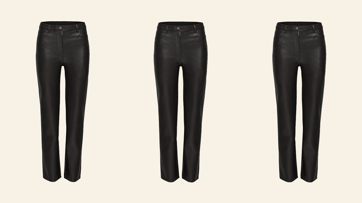 The Striker High Waist Faux Leather Pants