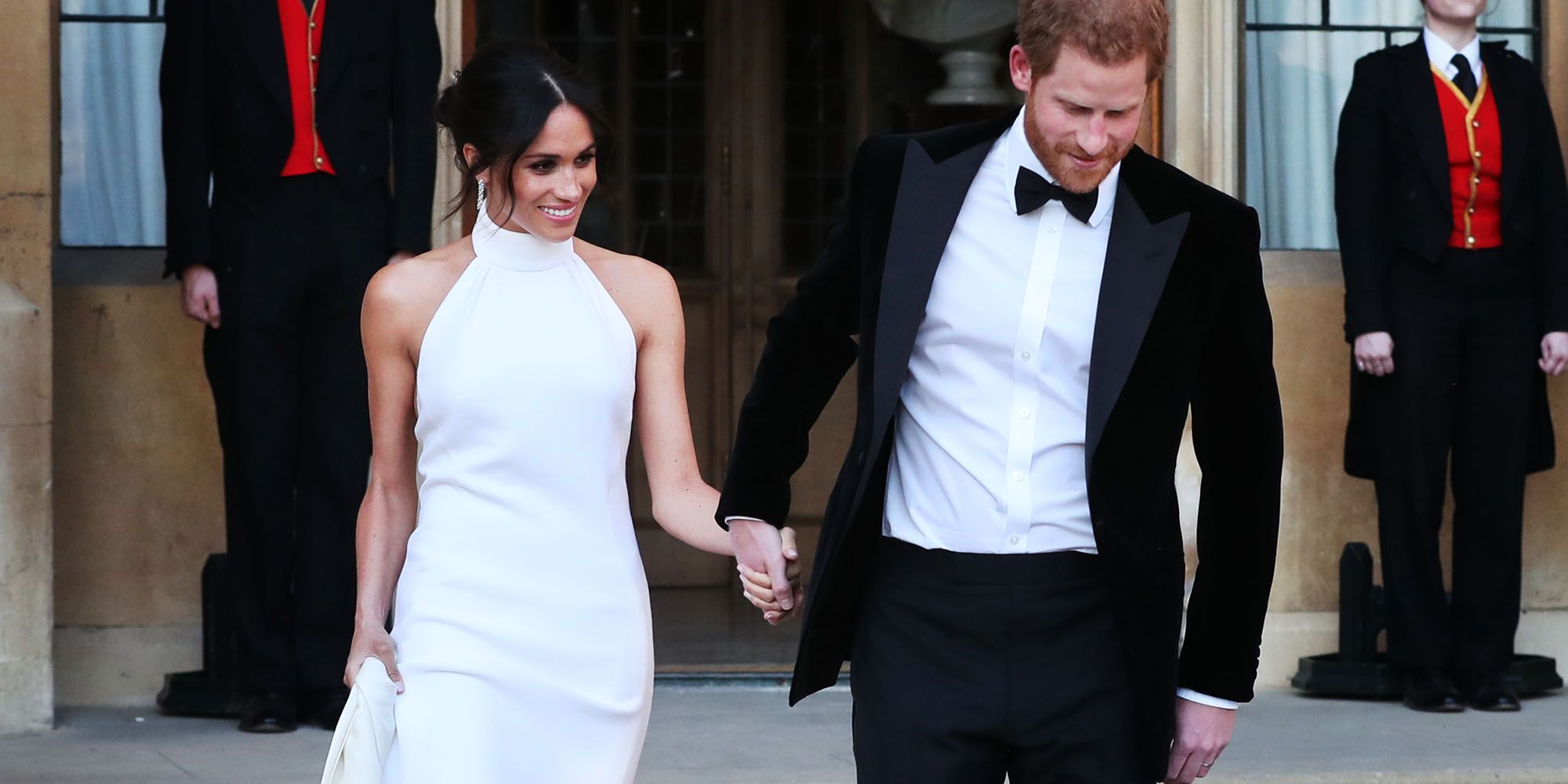 Meghan Markle Wears Ivory Dior Dress for Her and Prince Harry's Evening  Reception in Rabat