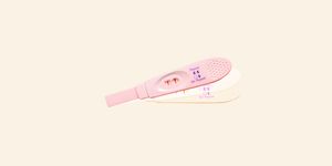 Pregnancy test, Pink, Fertility monitor, Health care, Material property, Service, 