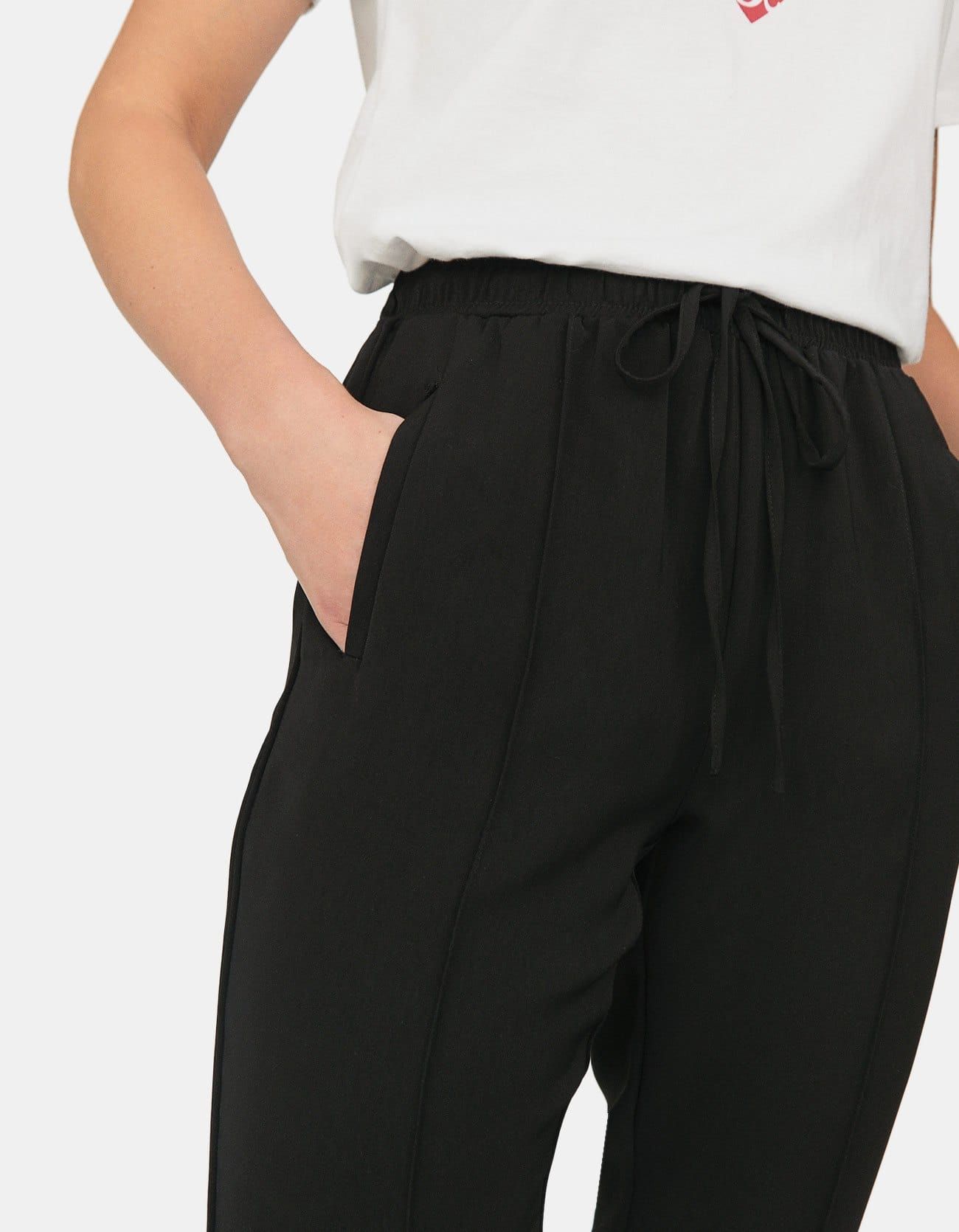 Pantalón negro 2025 mujer stradivarius