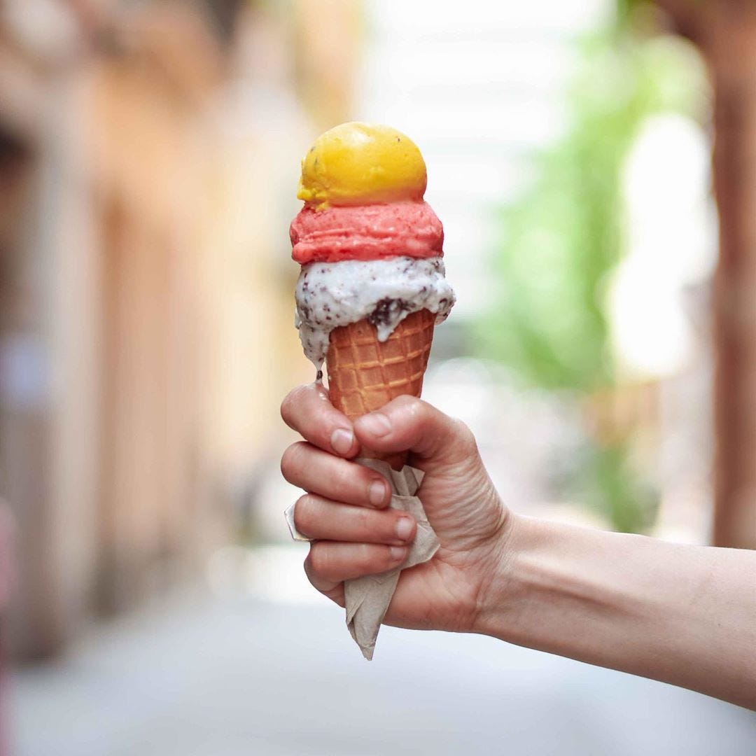 Helado de té matcha - Parallelo Gelato Barcelona