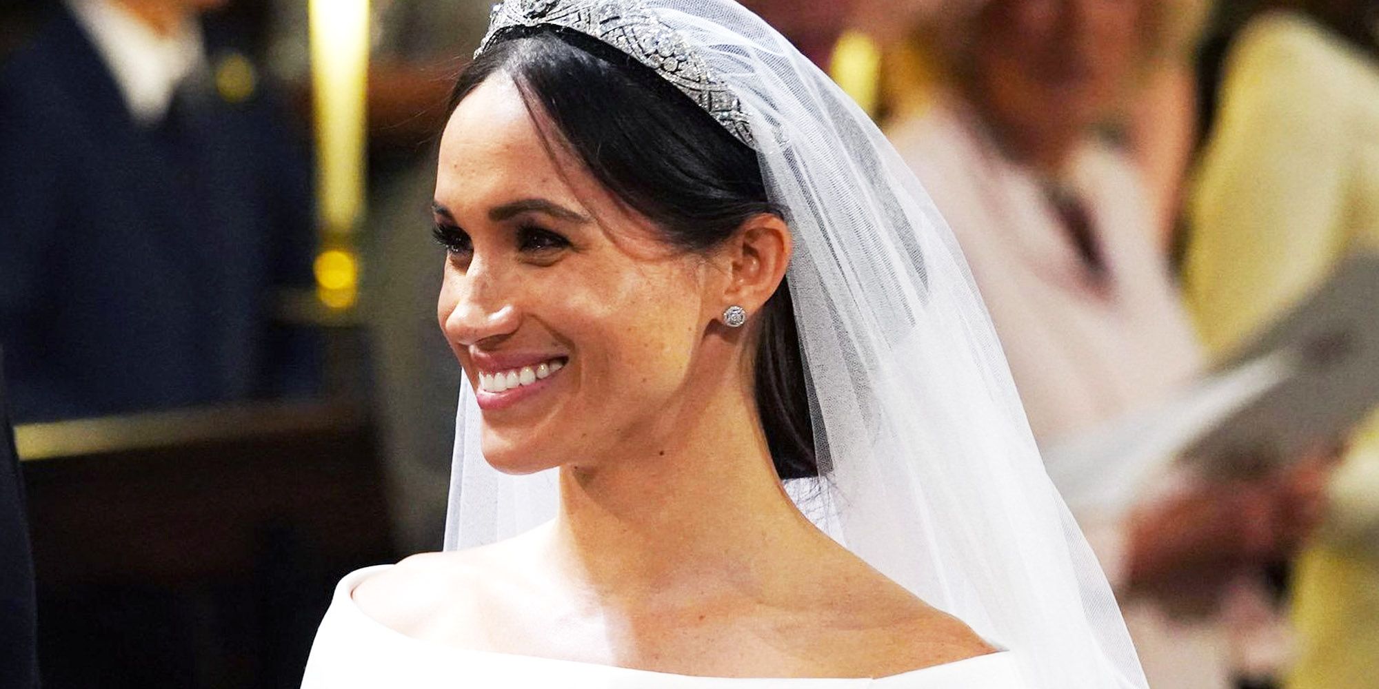 Meghan Markle Diamond Royal Wedding Bridal Earrings 