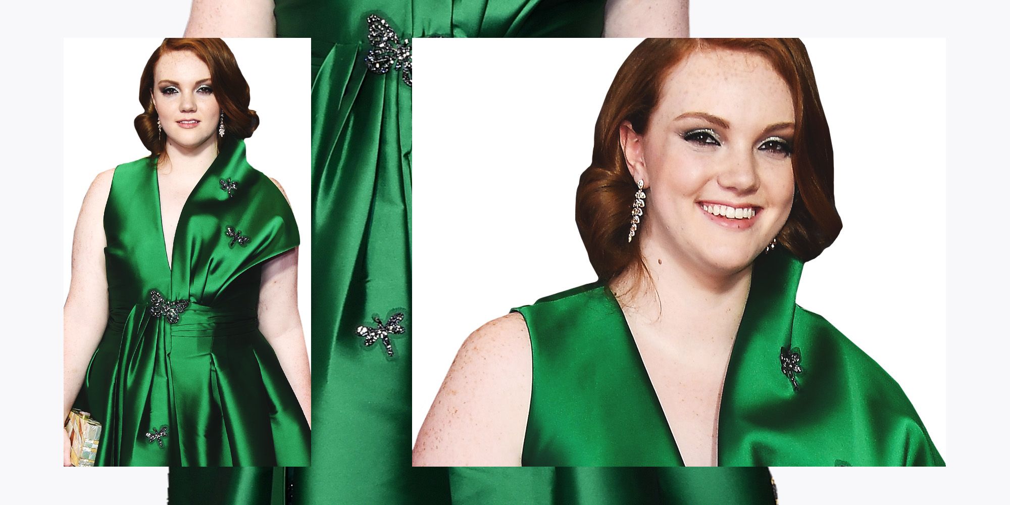 Shannon Purser of Stranger Things Wears a Black Gown To The SAG