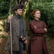 richard rankin and sophie skelton in outlander season 5 episode 10