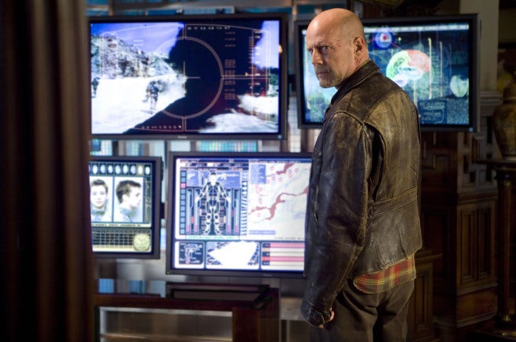 bruce willis en 'surrogates' ellees