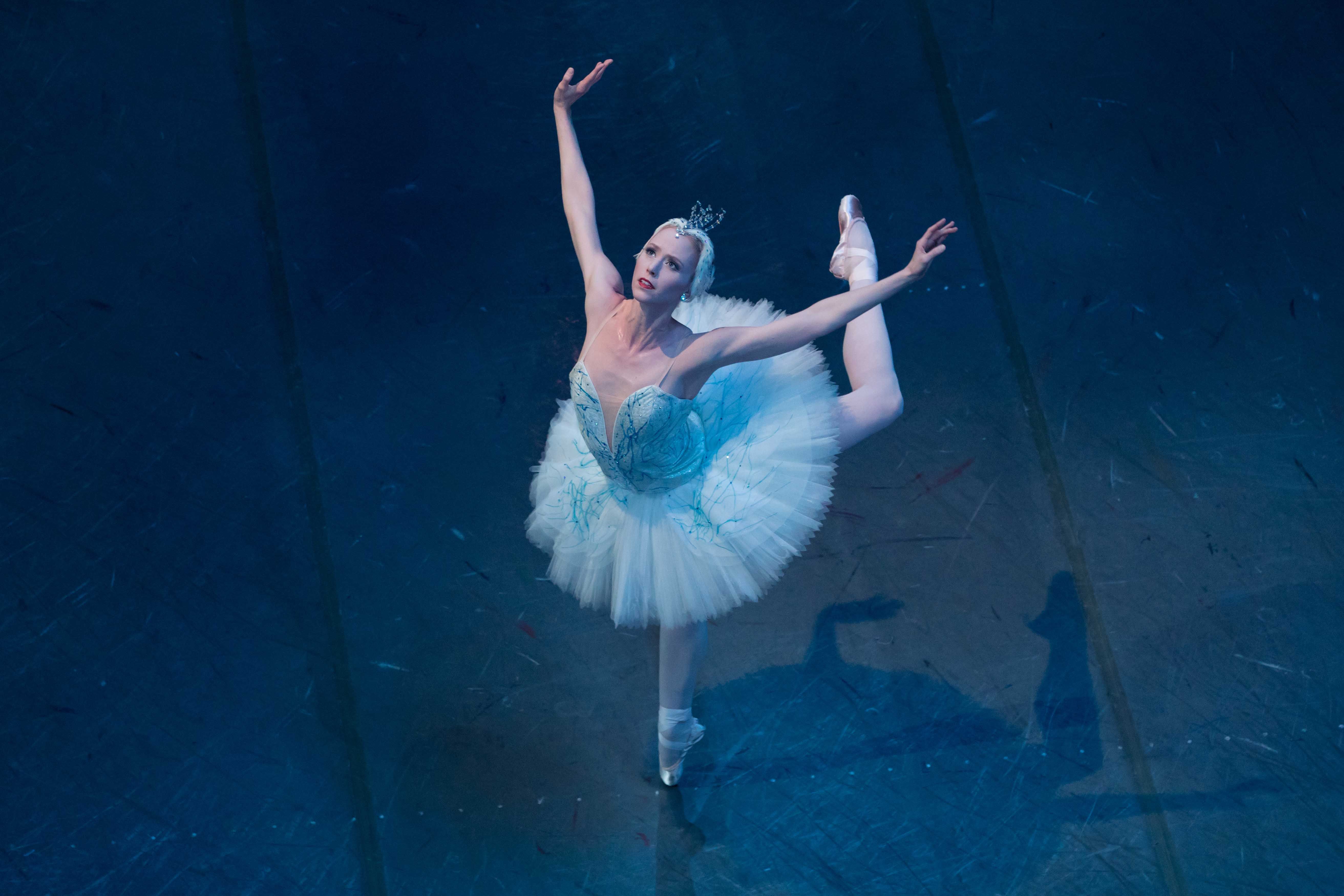 Ballerinas Dancing Swan Lake