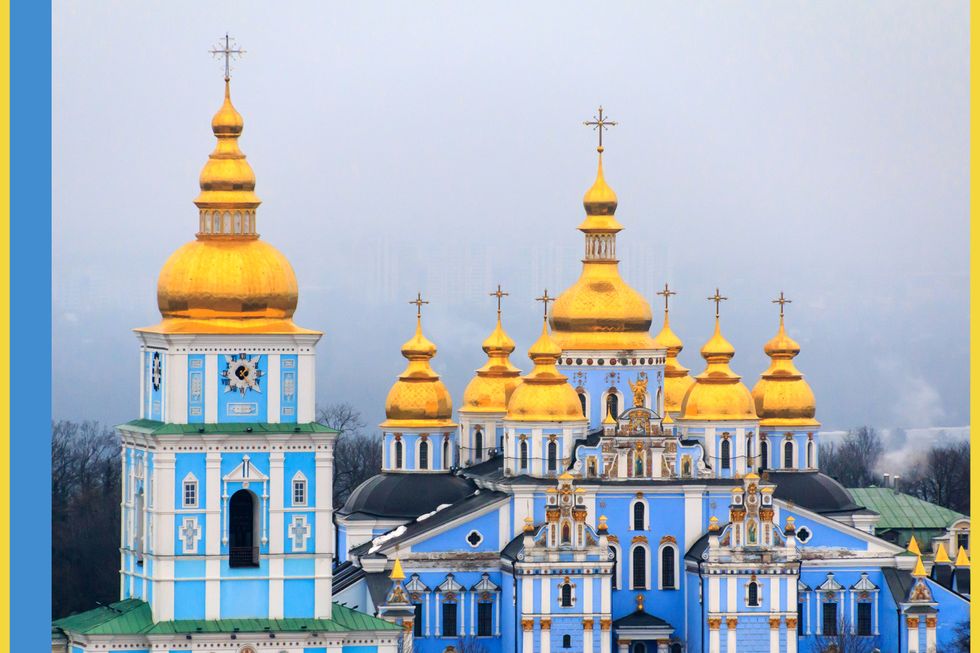 st michaels cathedral, kiev, ukraine, europe, elle