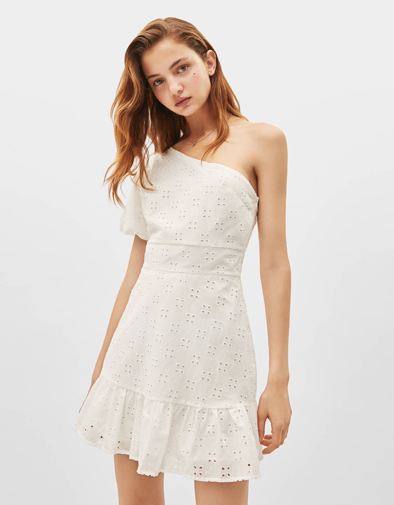 Vestido best sale asimetrico bershka