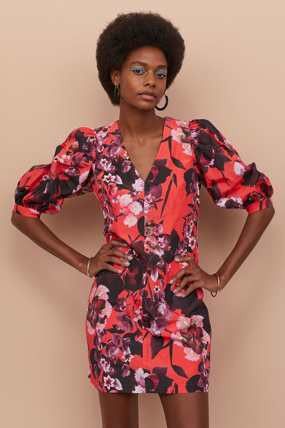 Apto Seducir Indomable El vestido corto de flores y mangas abullonadas de H&M más bonito