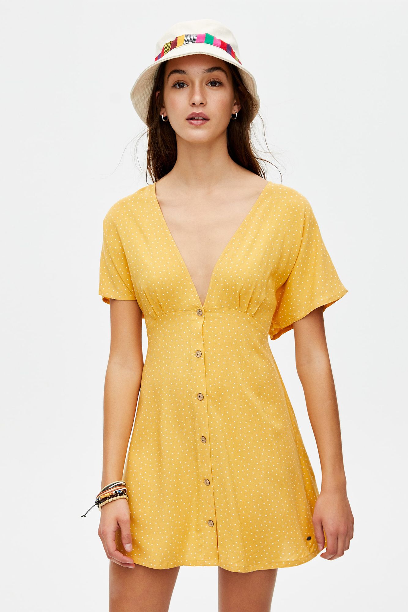 Vestido amarillo pull and bear new arrivals