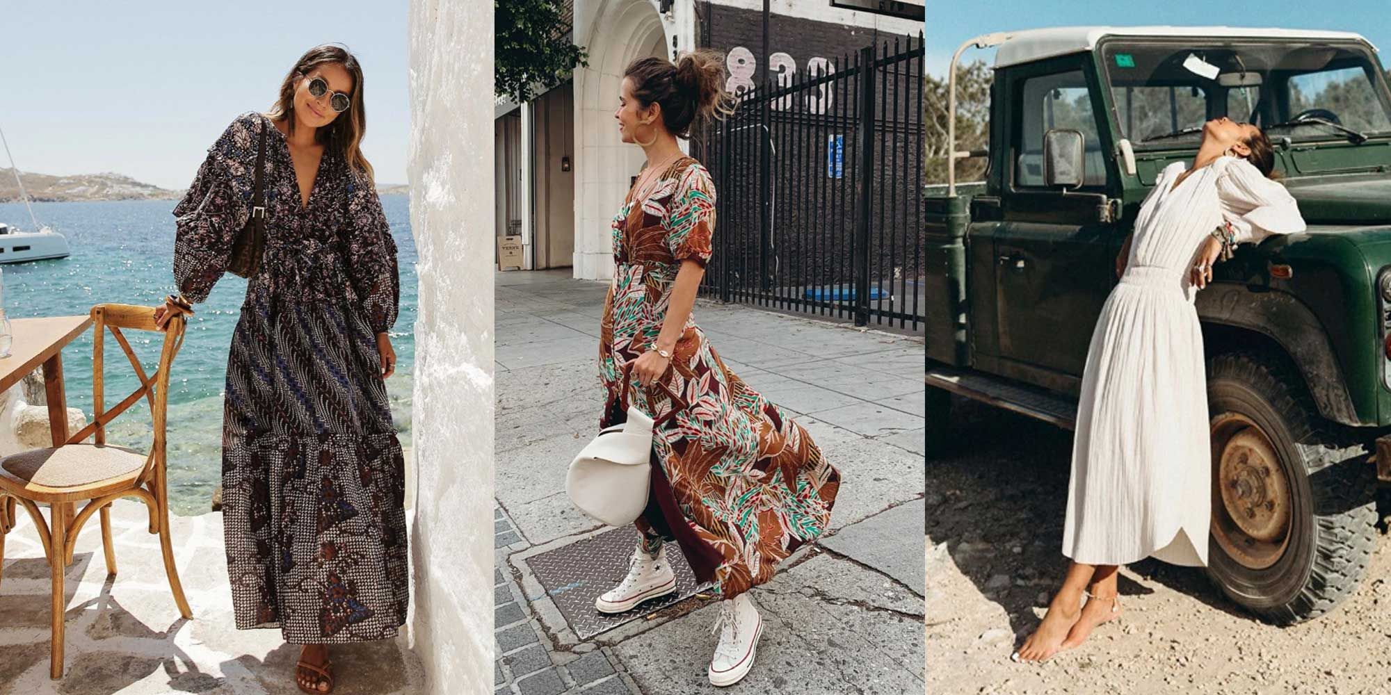 Cómo llevar vestidos largos en verano - Vestidos largos según Instagram