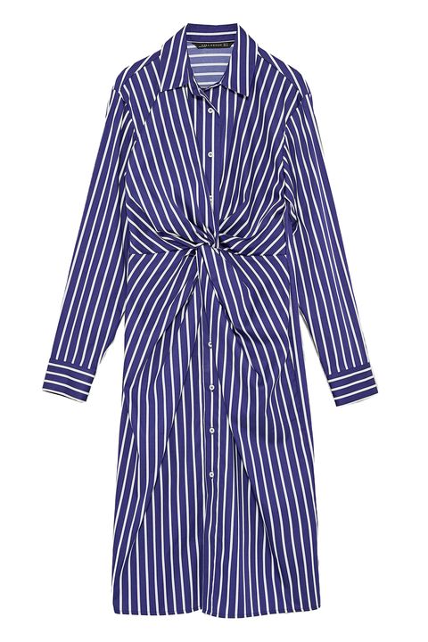 Clothing, Day dress, Sleeve, Blue, Robe, Purple, Dress, Outerwear, Violet, Collar, 
