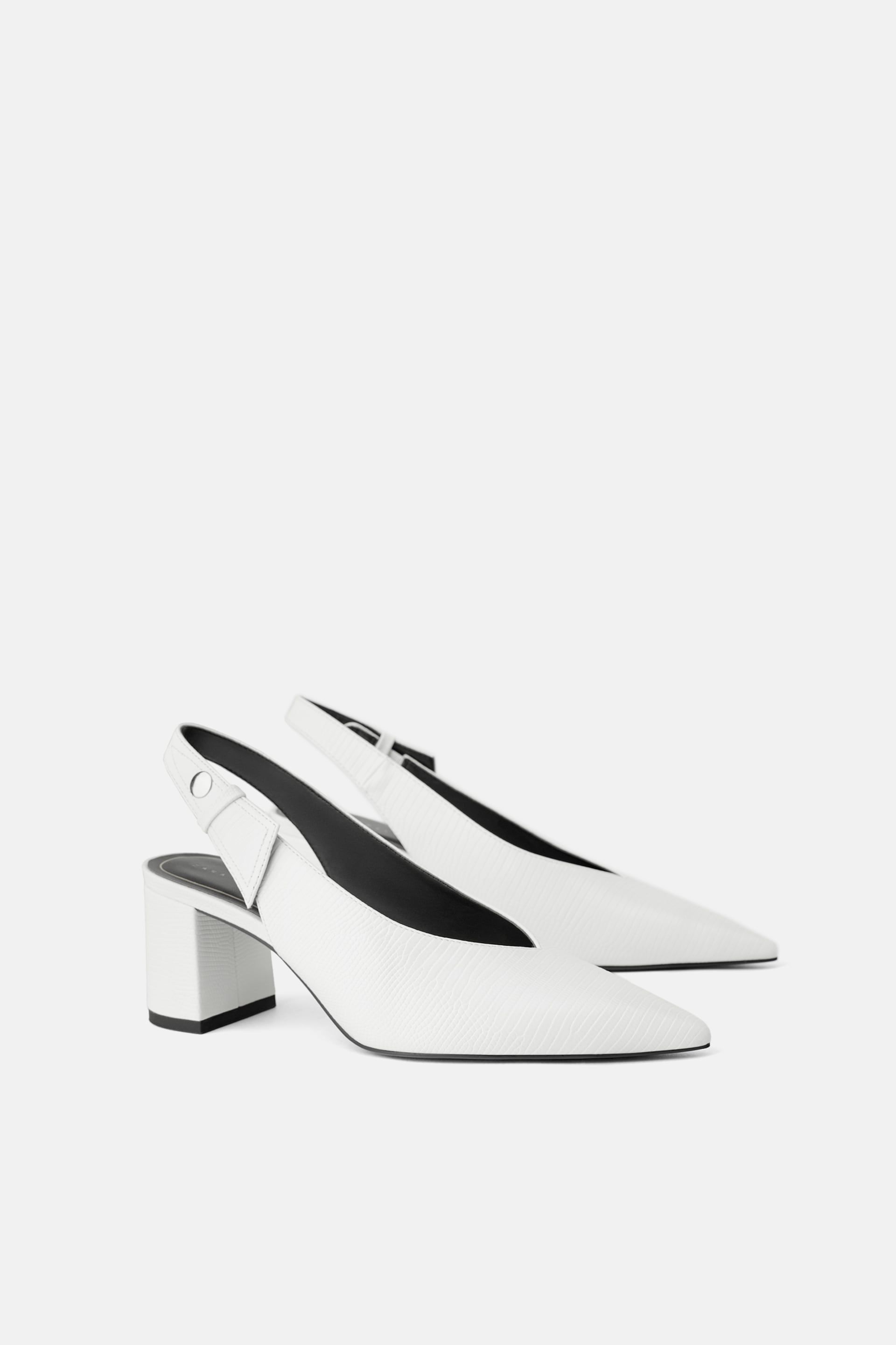 10 zapatos blancos de Zara, y Stradivarius para la transición hacia primavera