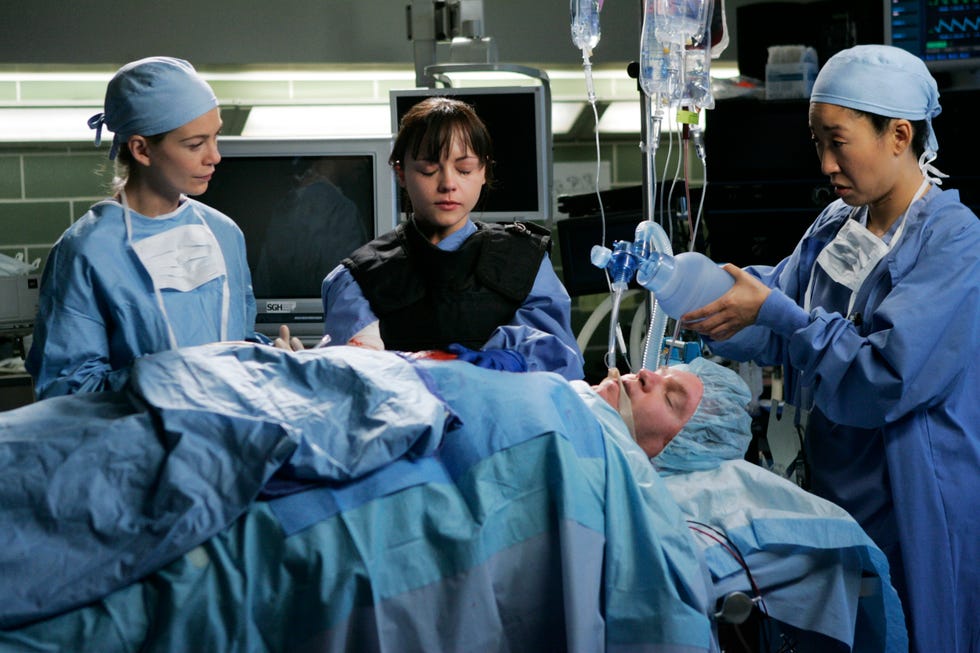 ellen pompeo, christina ricci, sandra oh, grey's anatomy season 2
