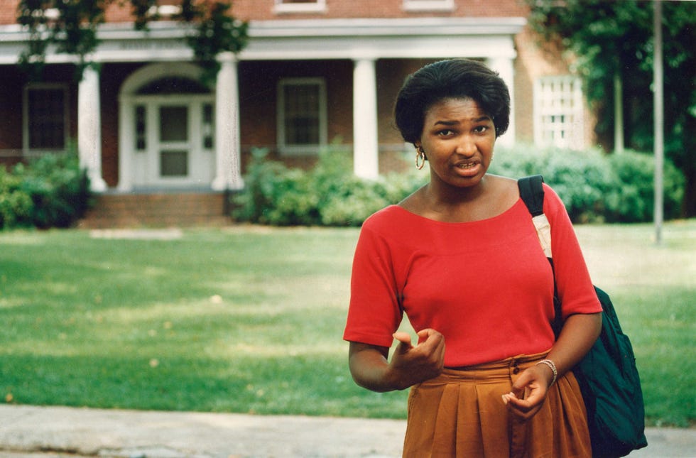 stacey abrams at spelman college in 1992