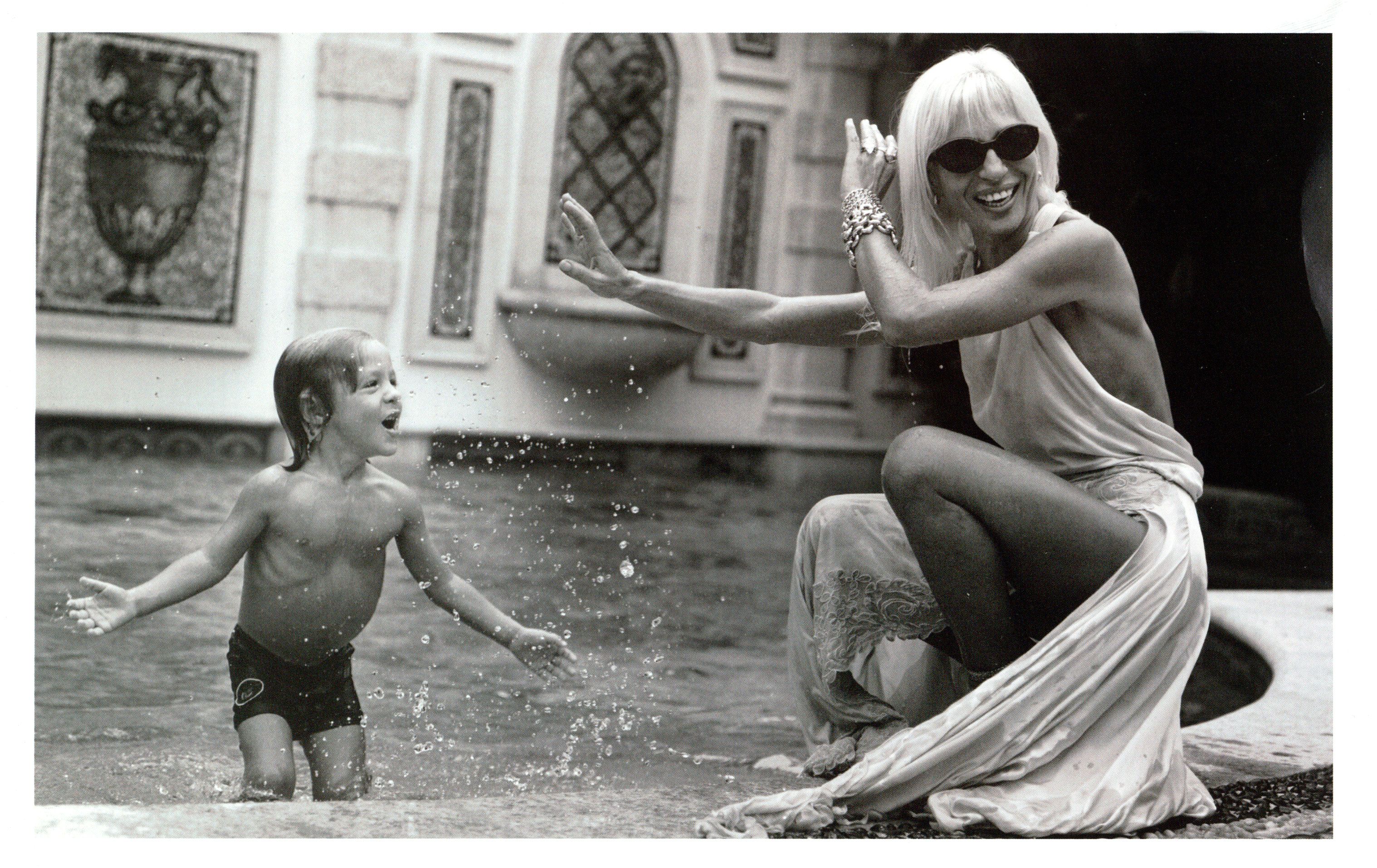 A young Donatella Versace looks an awful lot like a man I once