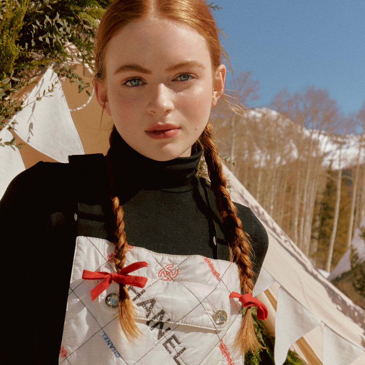 Sadie Sink Goes to Aspen With Chanel