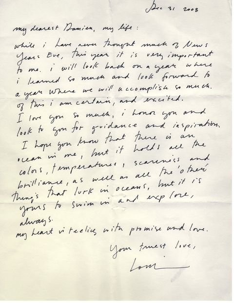 Lorri Davis Letter to Damien Echols