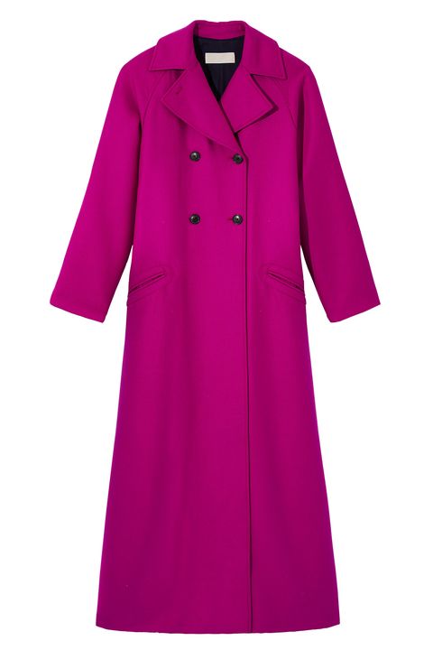 Clothing, Pink, Sleeve, Magenta, Purple, Violet, Day dress, Outerwear, Collar, Dress, 