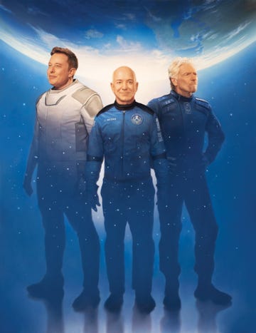 elon musk, jeff bezo, richard branson, spacesuits