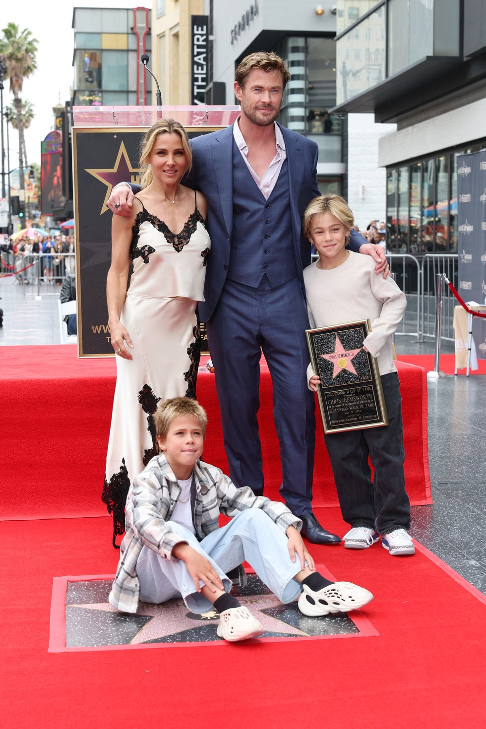 chris hemsworth honored with star on the hollywood walk of fame