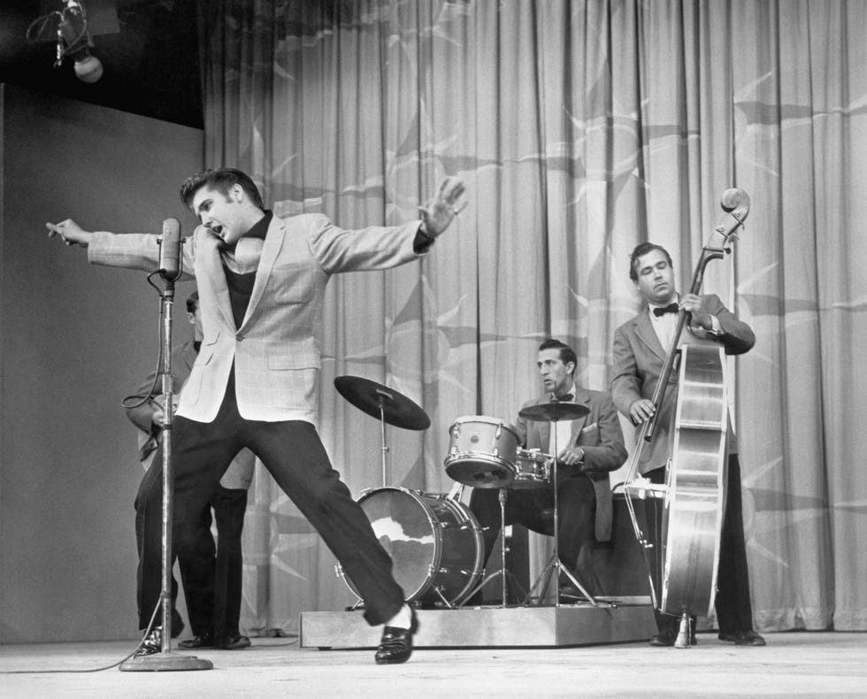 elvis presley performing on stage