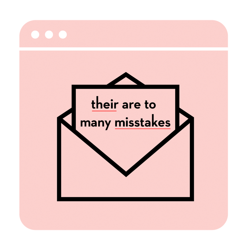 letter with typos