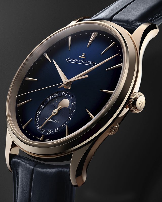 Jaeger-LeCoultre’s Master Ultra Thin Moon. Now In Gold And Blue