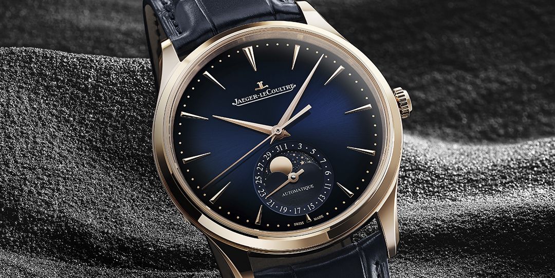 Jaeger-LeCoultre's Master Ultra Thin Moon. Now In Gold And Blue