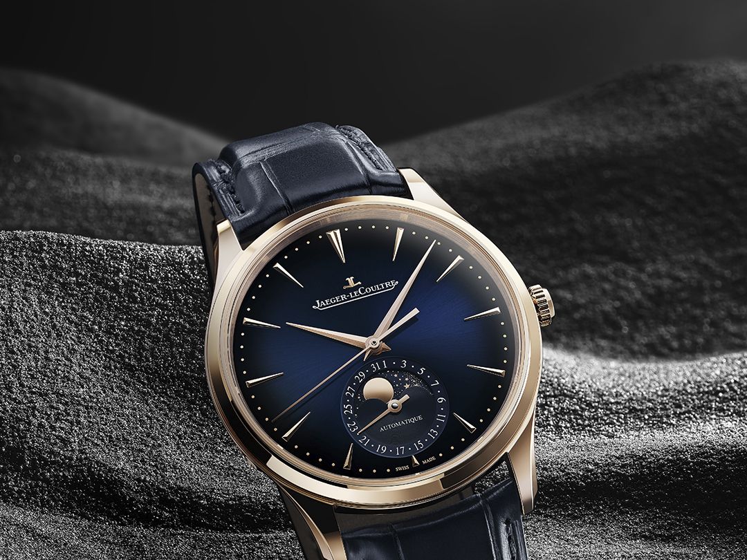 Jaeger-LeCoultre's Master Ultra Thin Moon. Now In Gold And Blue