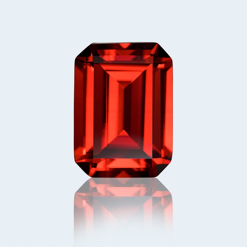 gemstone meanings emerald cut ruby