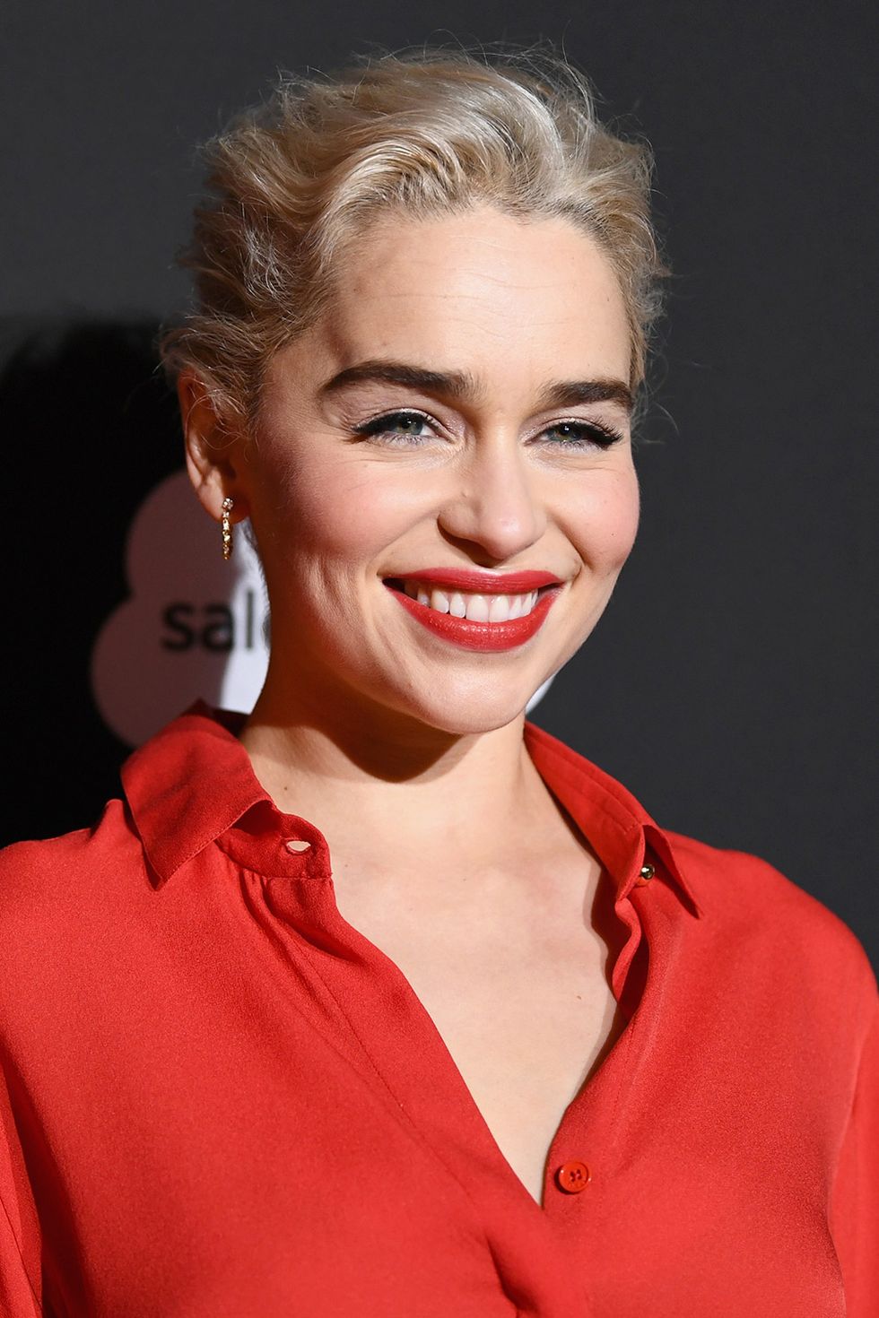 Emilia Clarke's favourite red lipstick