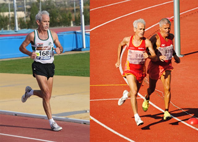 el atleta veterano español emilio de la cámara