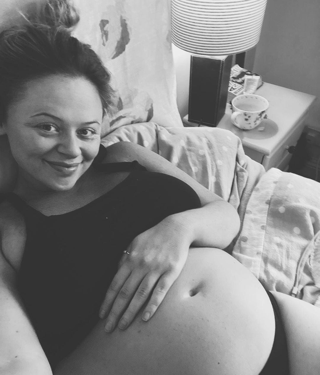 Emily Atack shares joyful pregnancy news and a bump photo