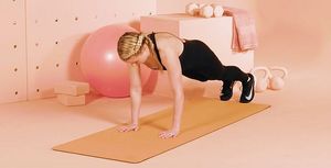 Physical fitness, Shoulder, Pink, Joint, Yoga, Leg, Arm, Sitting, Knee, Stretching, 