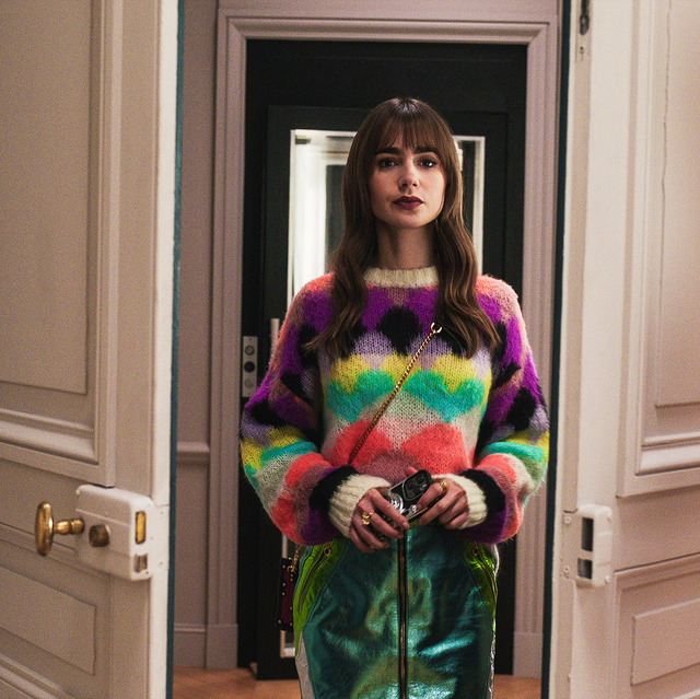 Emily in Paris: Season 1 Episode 5 Emily's Green Tweed Coat