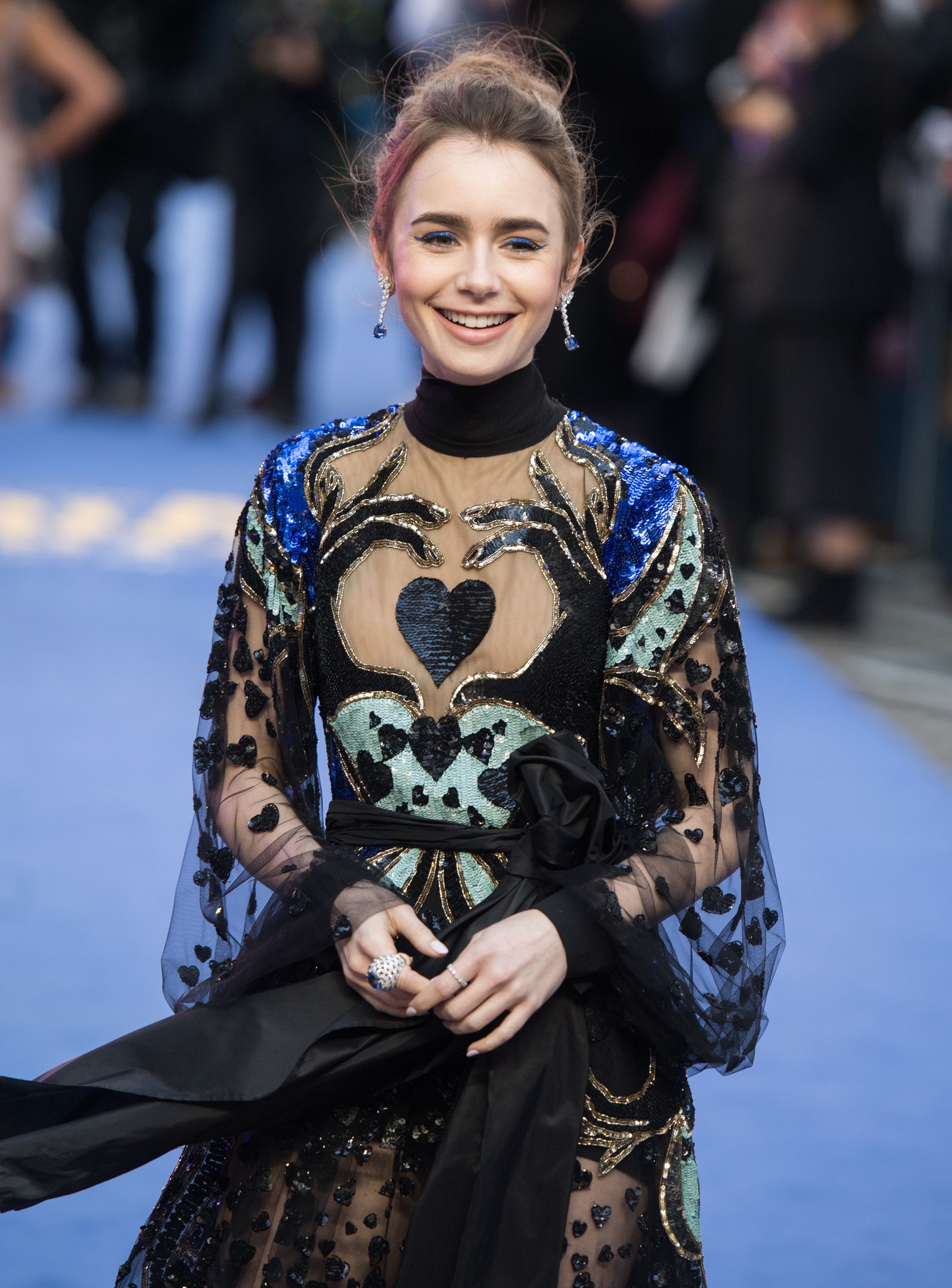 Lily Collins Wore Chanel For The 'Half Hour With' Press Panel