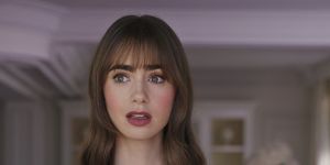 Lily Collins Wore a Sexy Latex Dress and 'Emily in Paris' Fans Can't  Believe Their Eyes