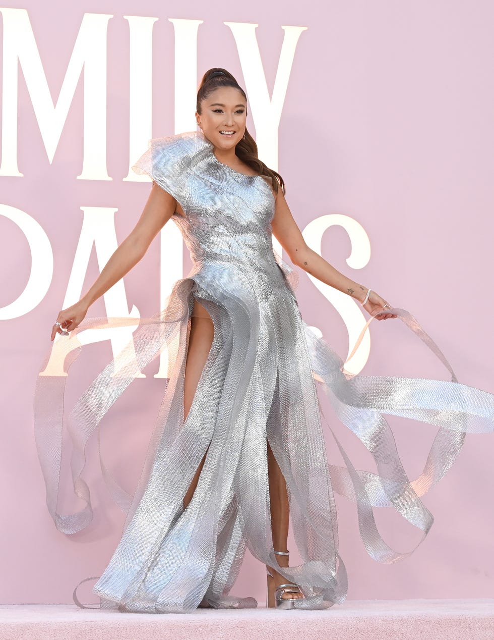 ashley park at the emily in paris season 4, part 1 premiere held at the egyptian theatre hollywood on august 14, 2024 in los angeles, california photo by gilbert floresvariety via getty images