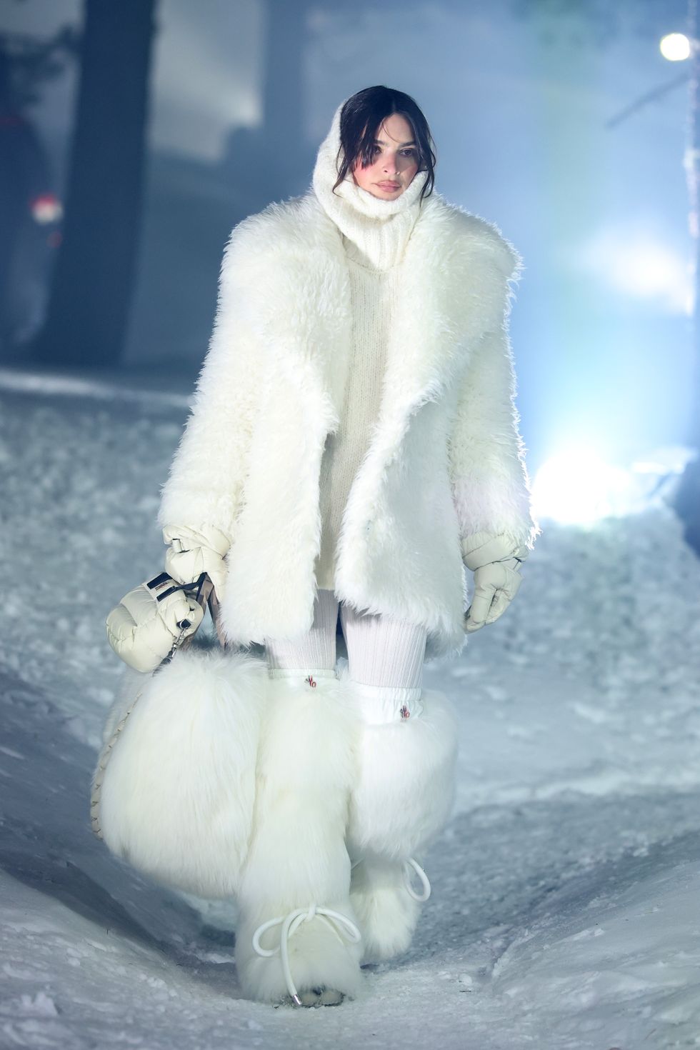 emily ratajkowski at moncler grenoble fall winter 2024 fashion show