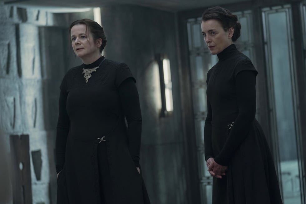 Emily Watson as Valya Harkonnen, Olivia Williams as Reverend Mother Tula Harkonnen, dune prophecy