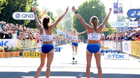 preview for All Three American Women Finish Top 10 in the World Athletics Championships Marathon
