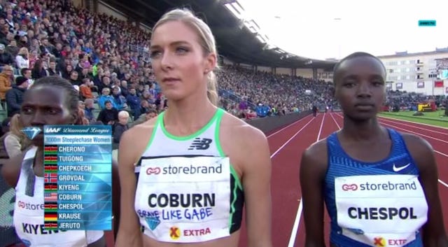 Emma Coburn homenajea a Gabe Grunewald