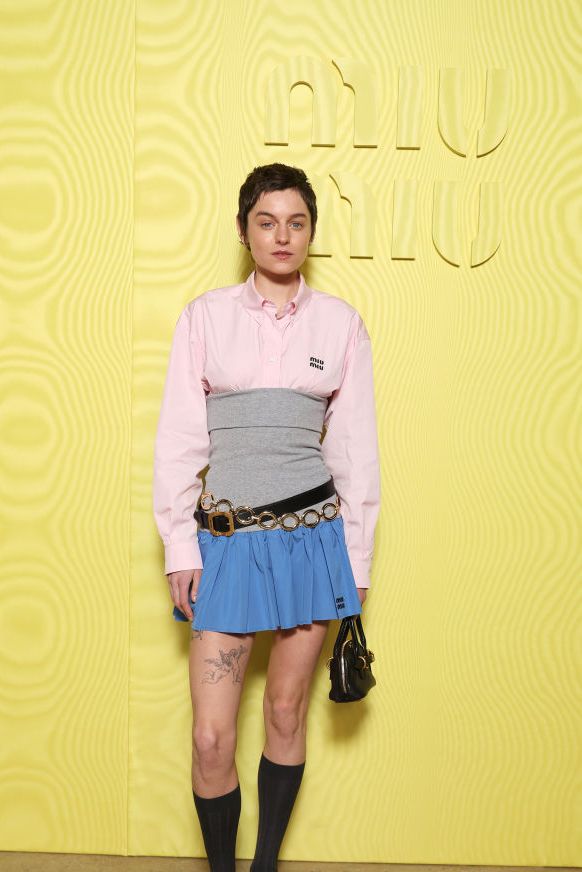 miu miu: photocall paris fashion week womenswear fall/winter 2025 2026