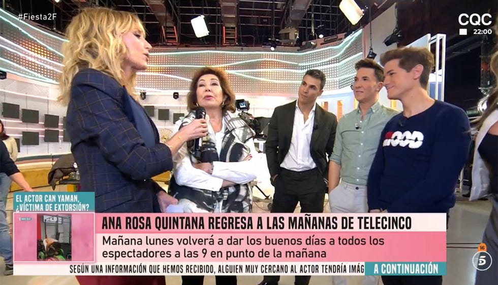 las presentadoras charlan en el programa de ana rosa
