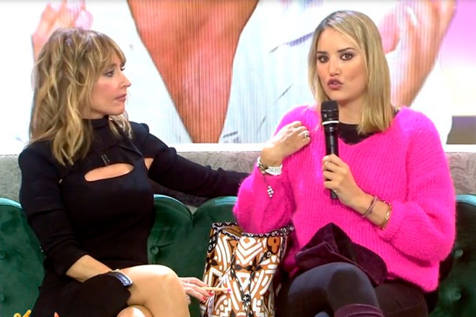 alba carrillo regresa al plató de 'fiesta'